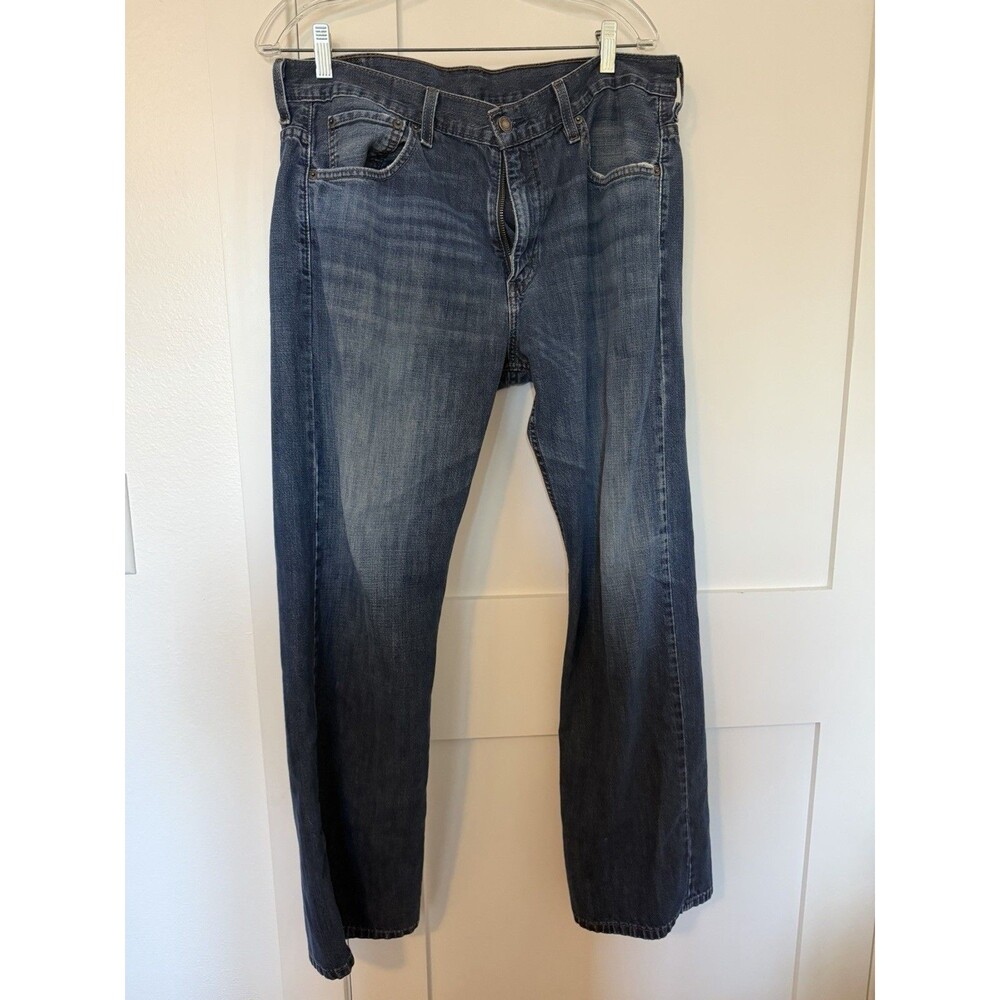 Levi's Men's 500 Series Blue Denim Jeans Loose Fit Straight Leg Mid Rise